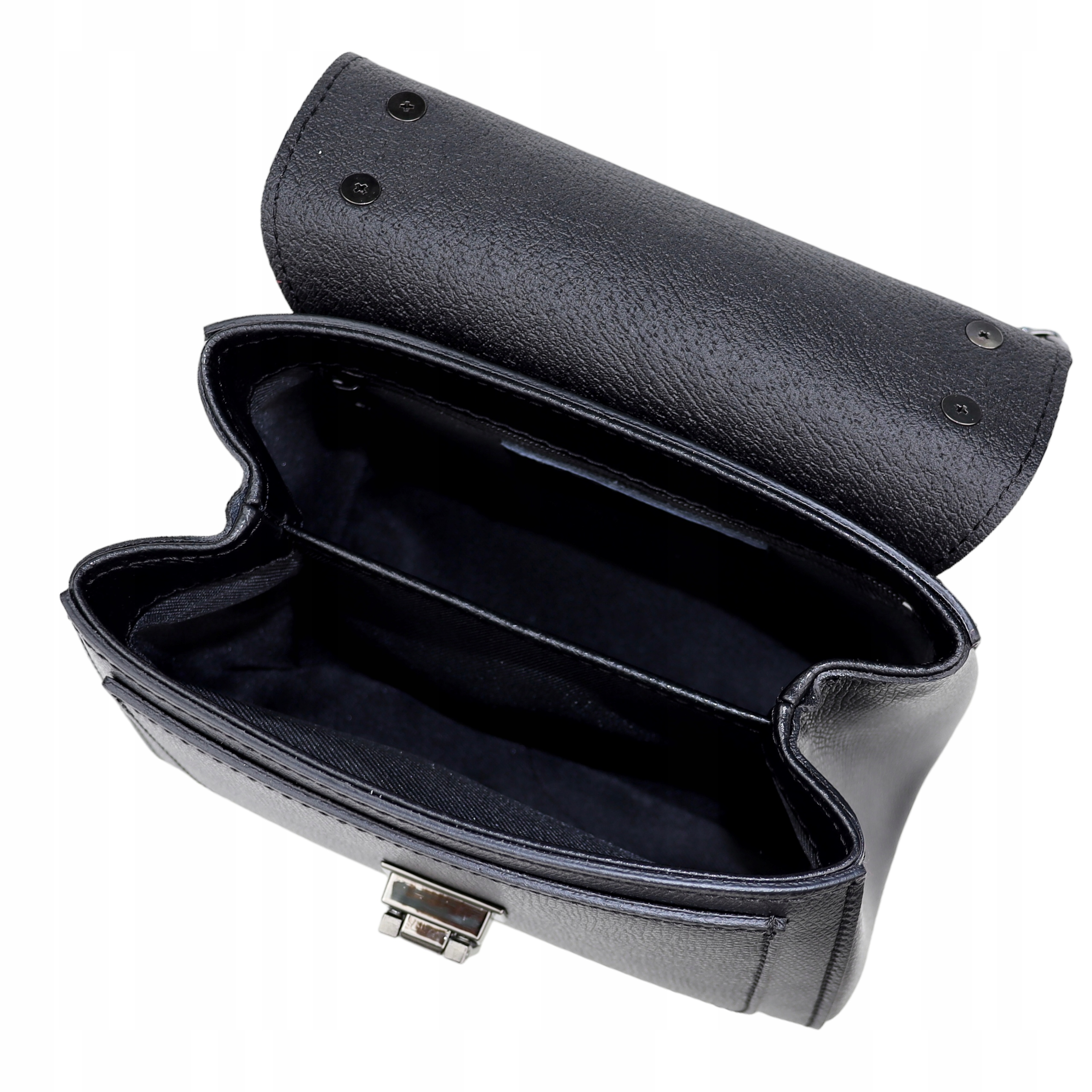 Torebka Licowa skóra naturalna Perla Mini Czarny Wielkość mała (nie mieszcząca A4)