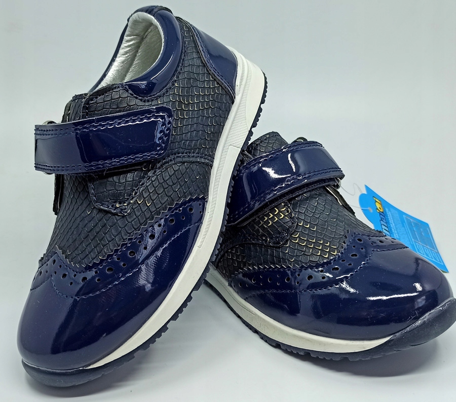 Półbuty w.skóra profil r27 17,1 granat P6-22 Bohater brak