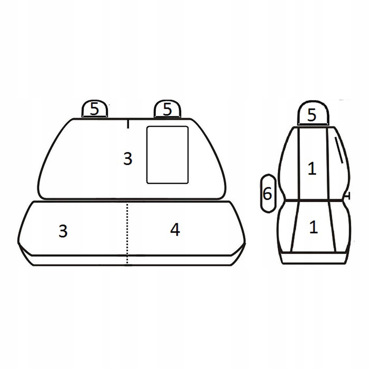 POKROWCE NA SIEDZENIA FOTELE 2+1 IVECO DAILY VII FL 2022- EAN (GTIN) 5902288435305