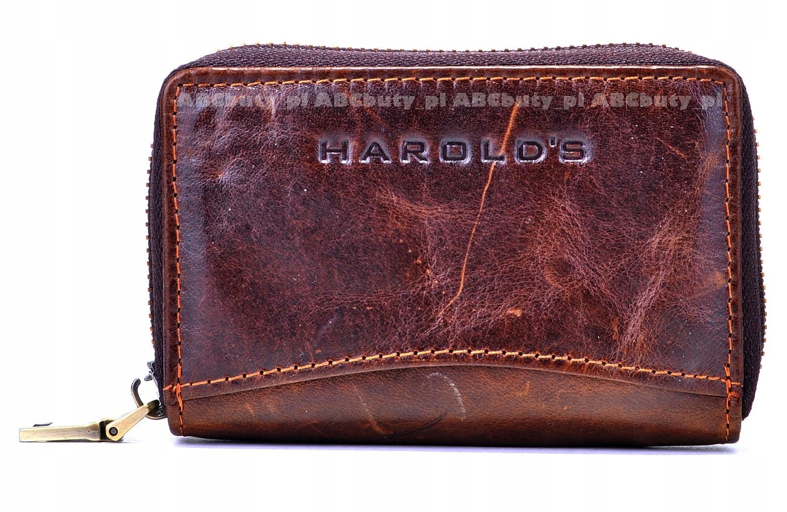 

G4-93 Skórzany Wizytownik Na Suwak Harold's Skóra