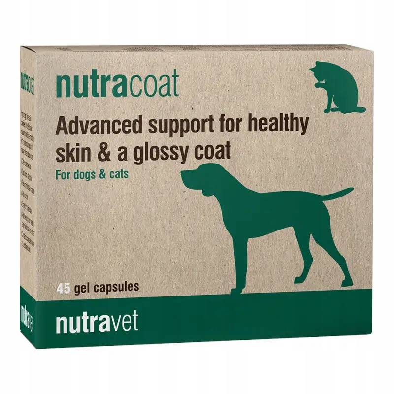 Nutravet Nutracoat pro psy a kočky 45 kapslí
