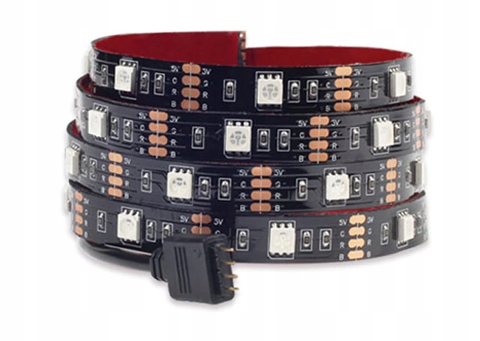 PODŚWIETLENIE TV TAŚMA RGB LED 4x 75cm USB PILOT Marka inna