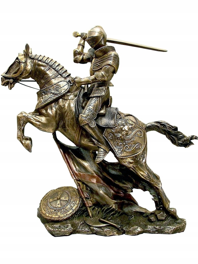 Figurka Stredoveký Rytier Na Koni S Mečom Dynamická Dekorácia Domu