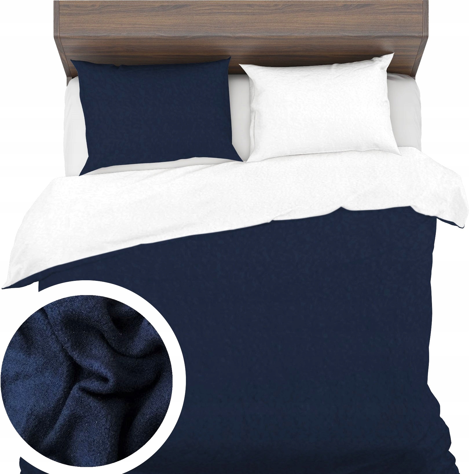 Fleece Povlečení 160x200+1x50x70 dvoubarevné teplé měkké silné Fleece zimní