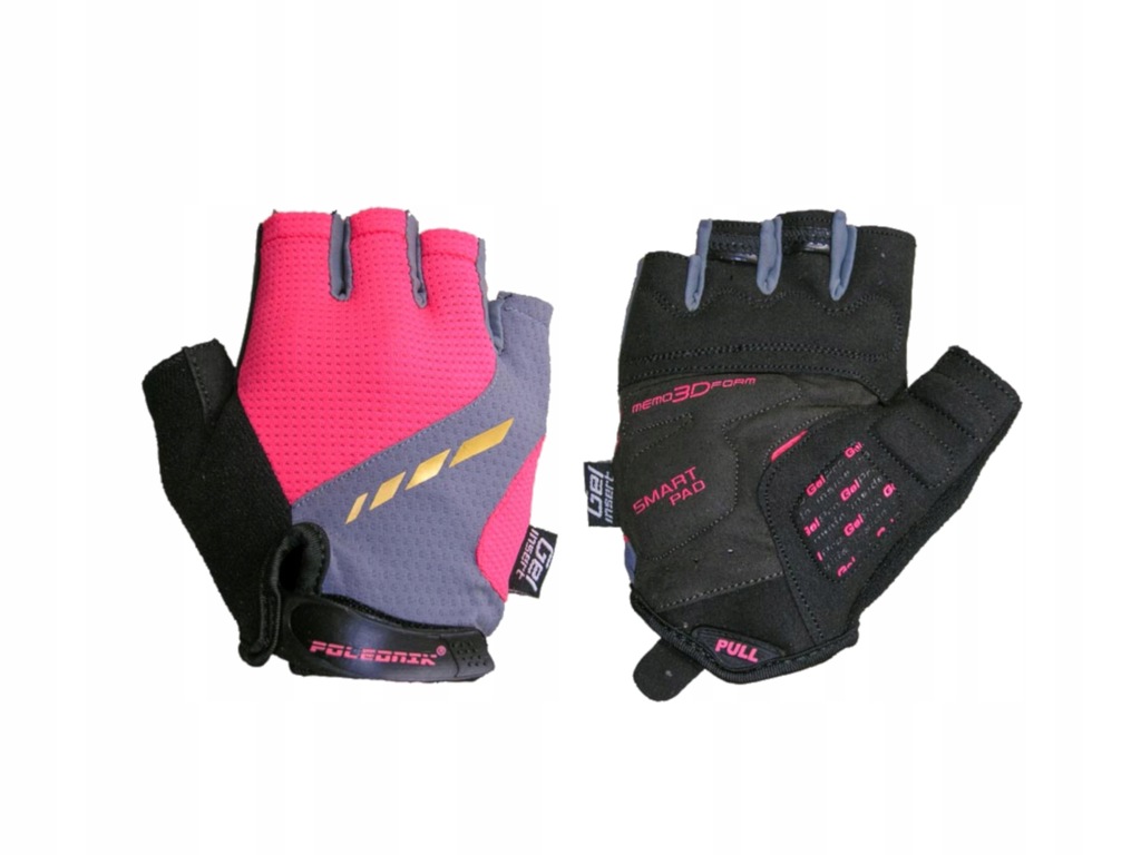 Rękawiczki rękawice rowerowe damskie żelowe bez palców krótkie Polednik S