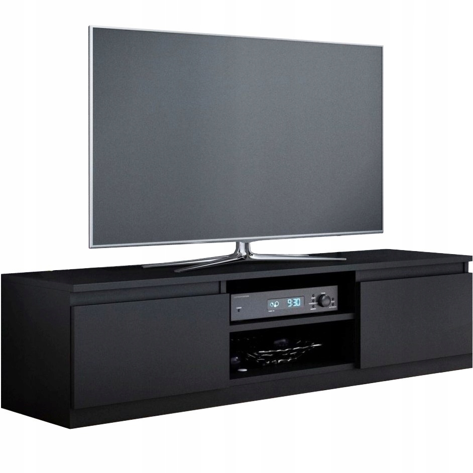 

Nowoczesny Stolik Szafka Rtv 140CM Czarny Mat