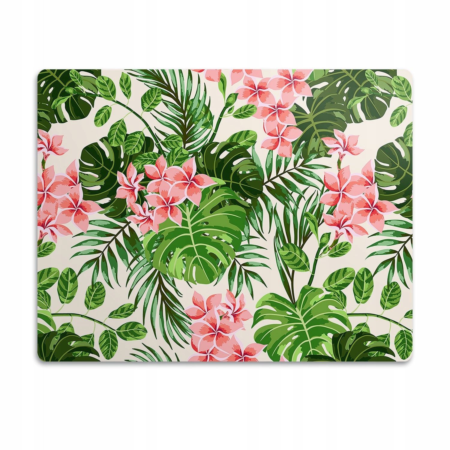 Levně Podložka pod misku pro psa kočku Květiny Havaj 90x60 cm