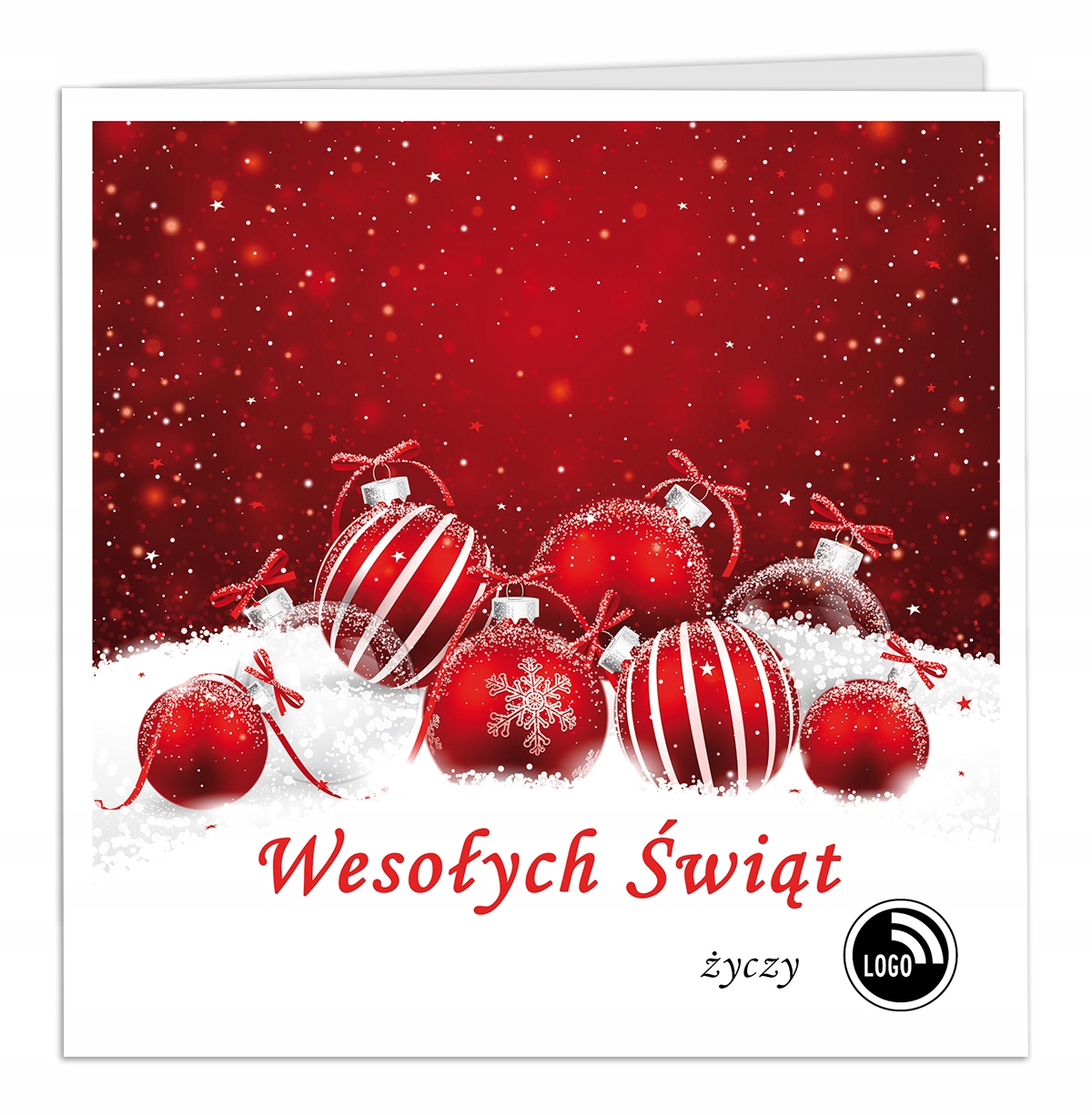 FIRMOWE KARTKI ŚWIĄTECZNE Biznesowe dla FIRM LOGO Marka inna