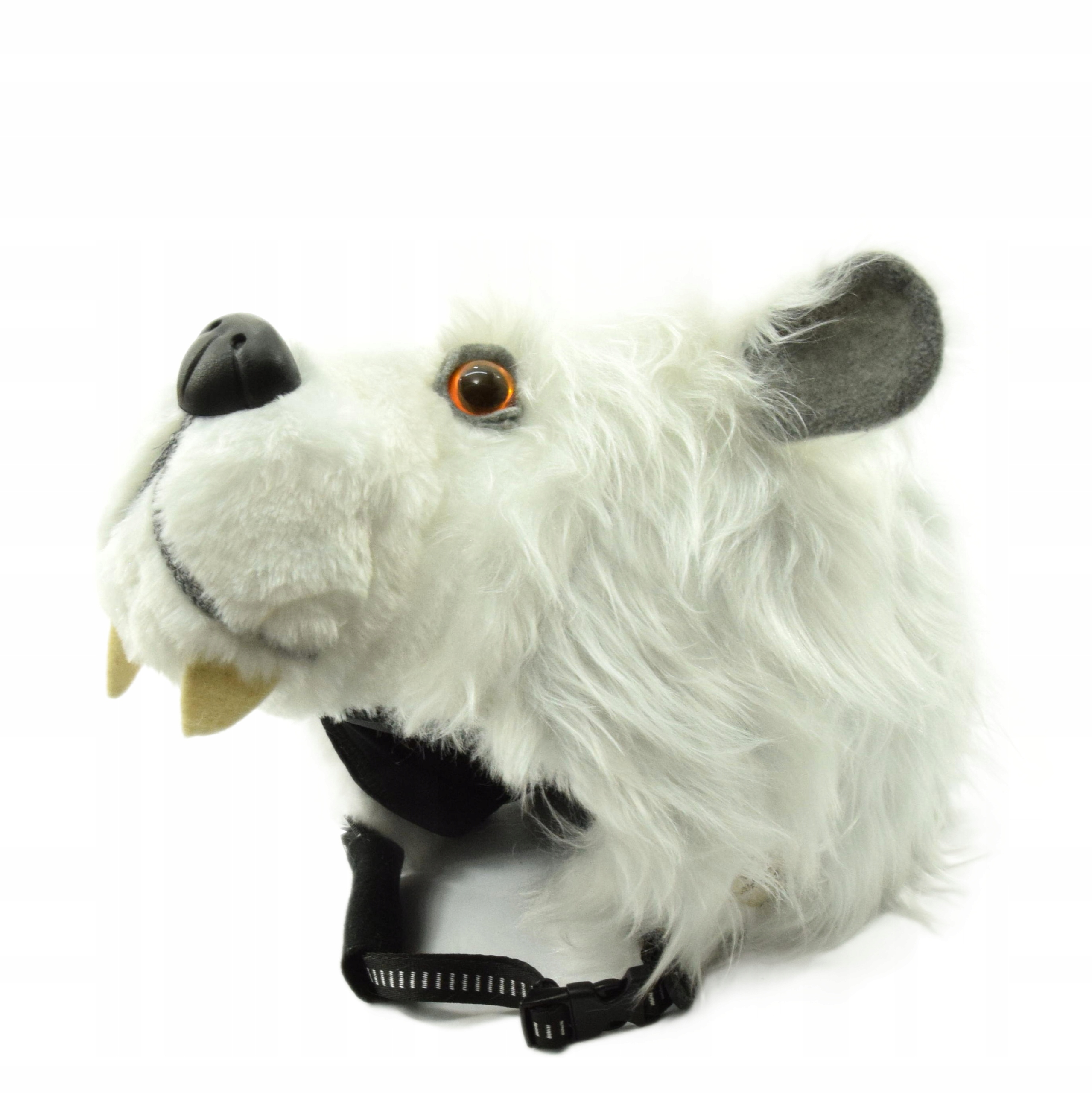 Ozdoba na kask narciarski, czapka pokrowiec Miś rozmiar M-L