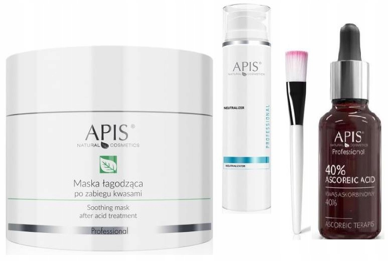 Kwas Askorbinowy 40%+NEUTRALIZATOR+MASKA