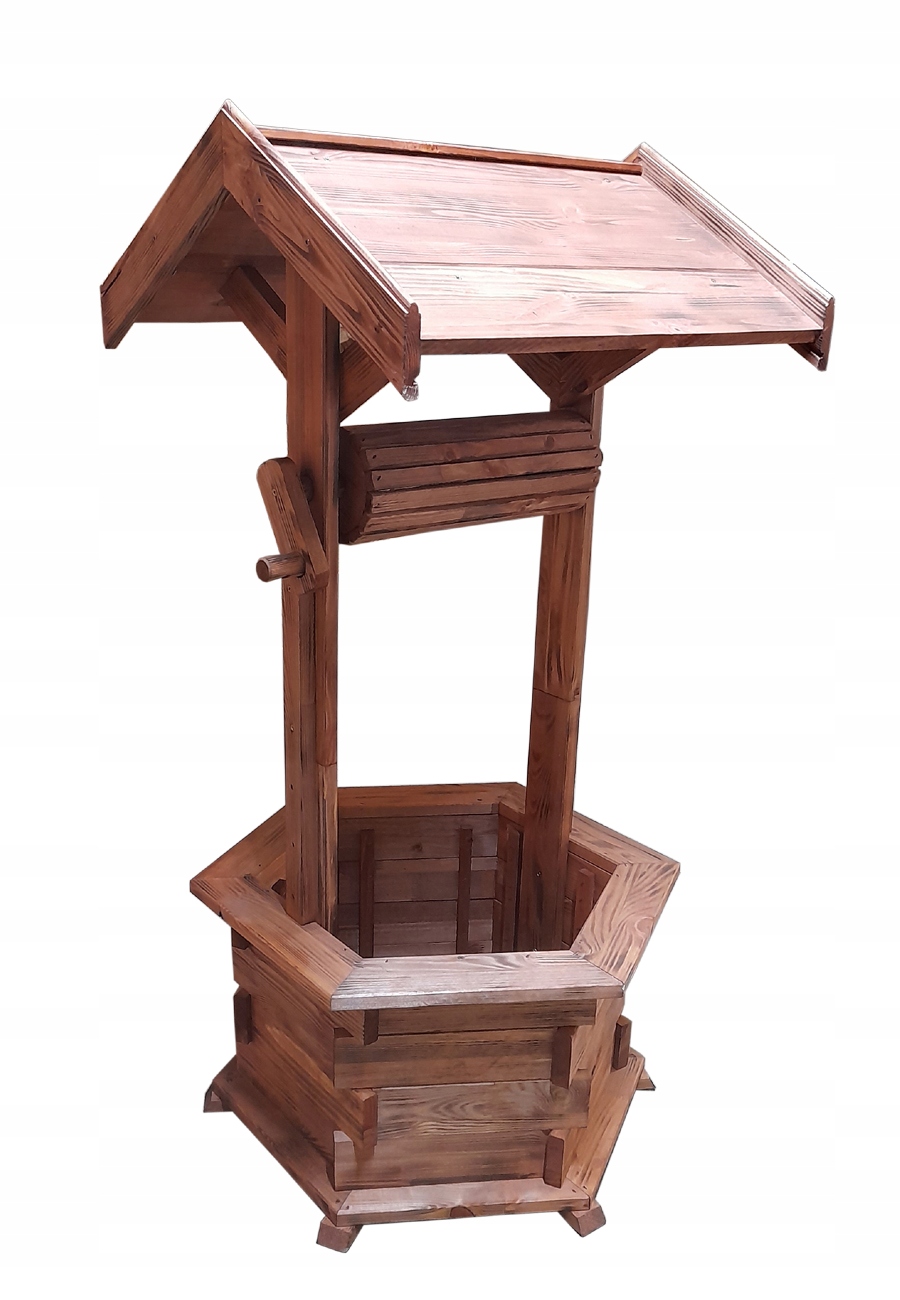 

Studnia ogrodowa drewniana do ogrodu -110cm Duża