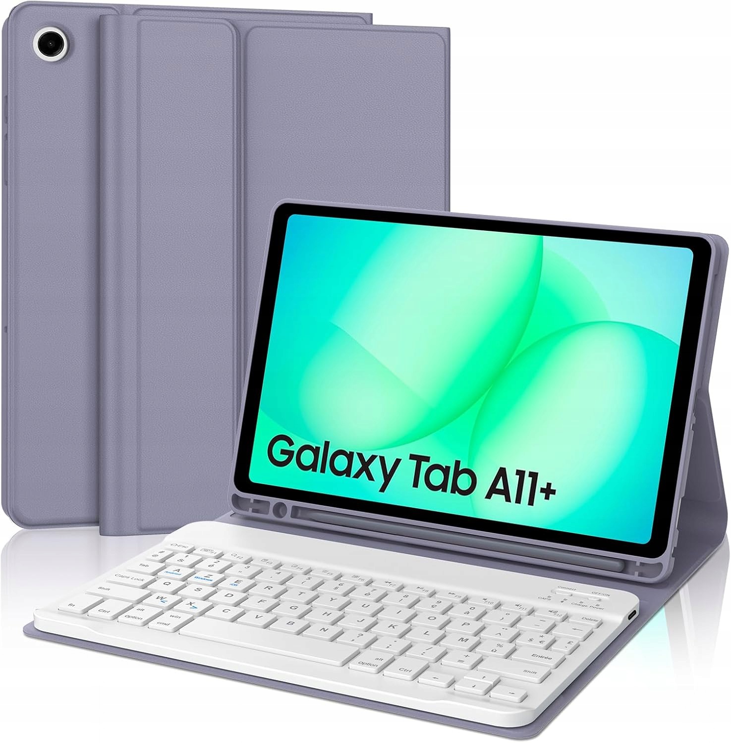 Pouzdro na klávesnici pro Samsung Galaxy Tab A11+/A11 Plus 2025 Azerty