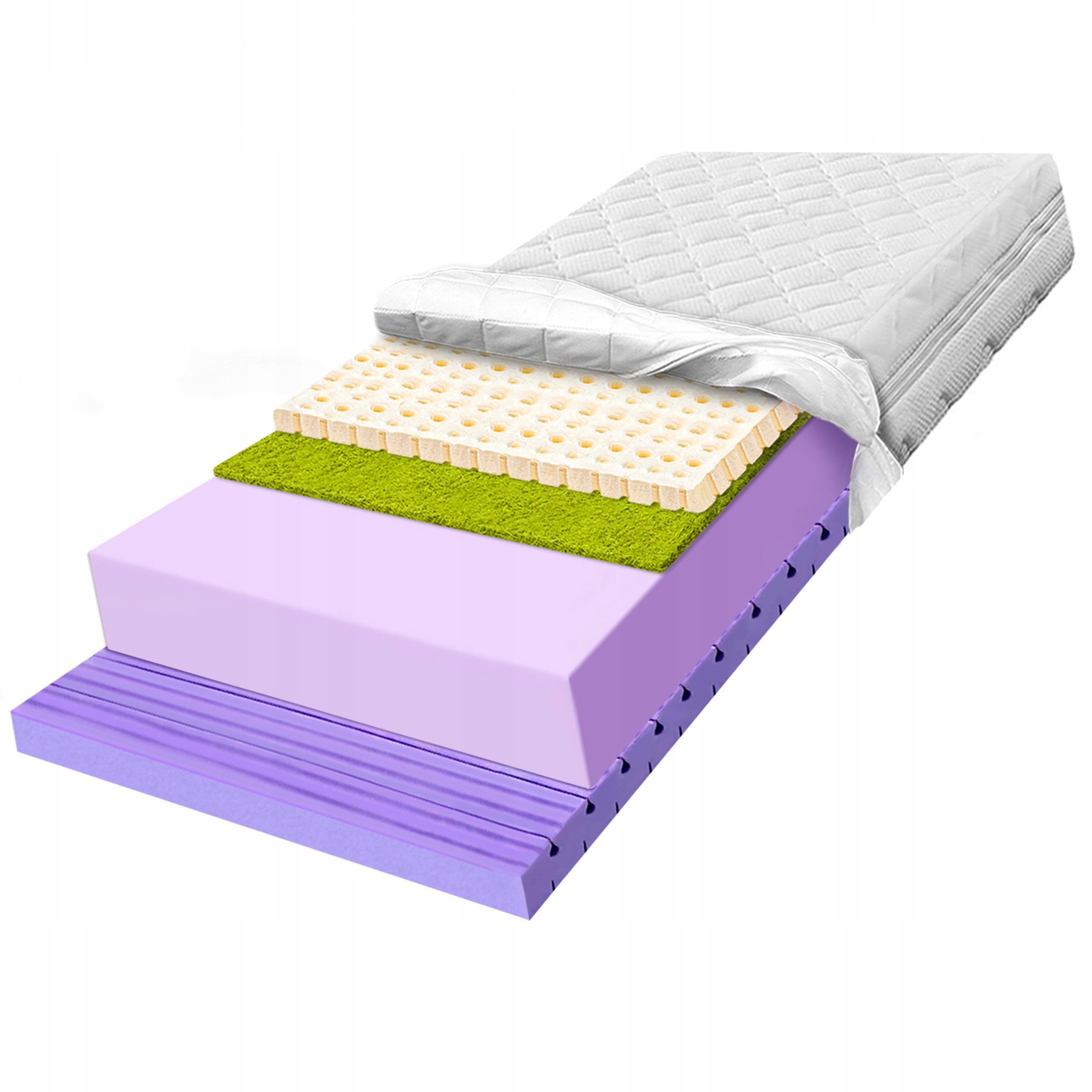 Penový matrac 120x170 redukcia vibrácií masážna tráva latex H3 H4 15 cm