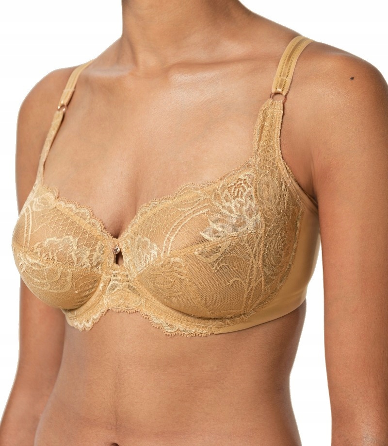 T782 Triumph měkká zlatá podprsenka Wild Peony Florale W velikost 90F