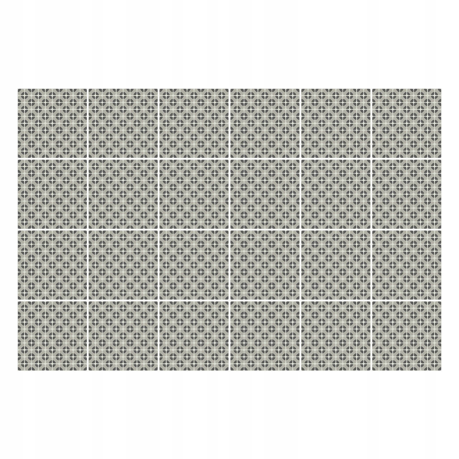Dekorativní Samolepky na dlaždice Zkřížené hvězdy 24 ks 20 x 20 cm