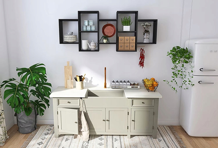 PÓŁKA SKANDYNAWSKA NA KSIĄŻKI NOWOCZESNA WISZĄCA PODWIESZANA REGAŁ MODUŁOWY Marka Elior