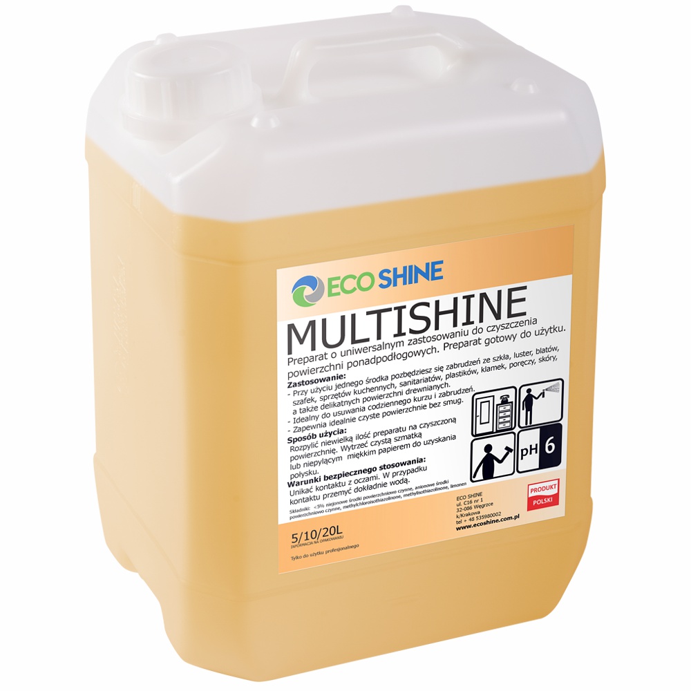 

Eco Shine Multishine 5L Uniwersalny Płyn Czyszcząc