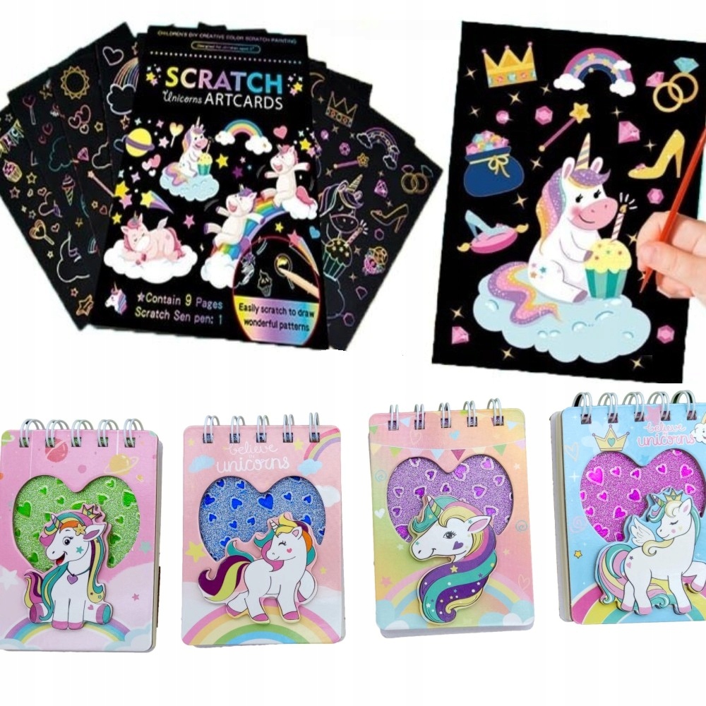

wydrapywanka notes jednorożec unicorn zdrapka