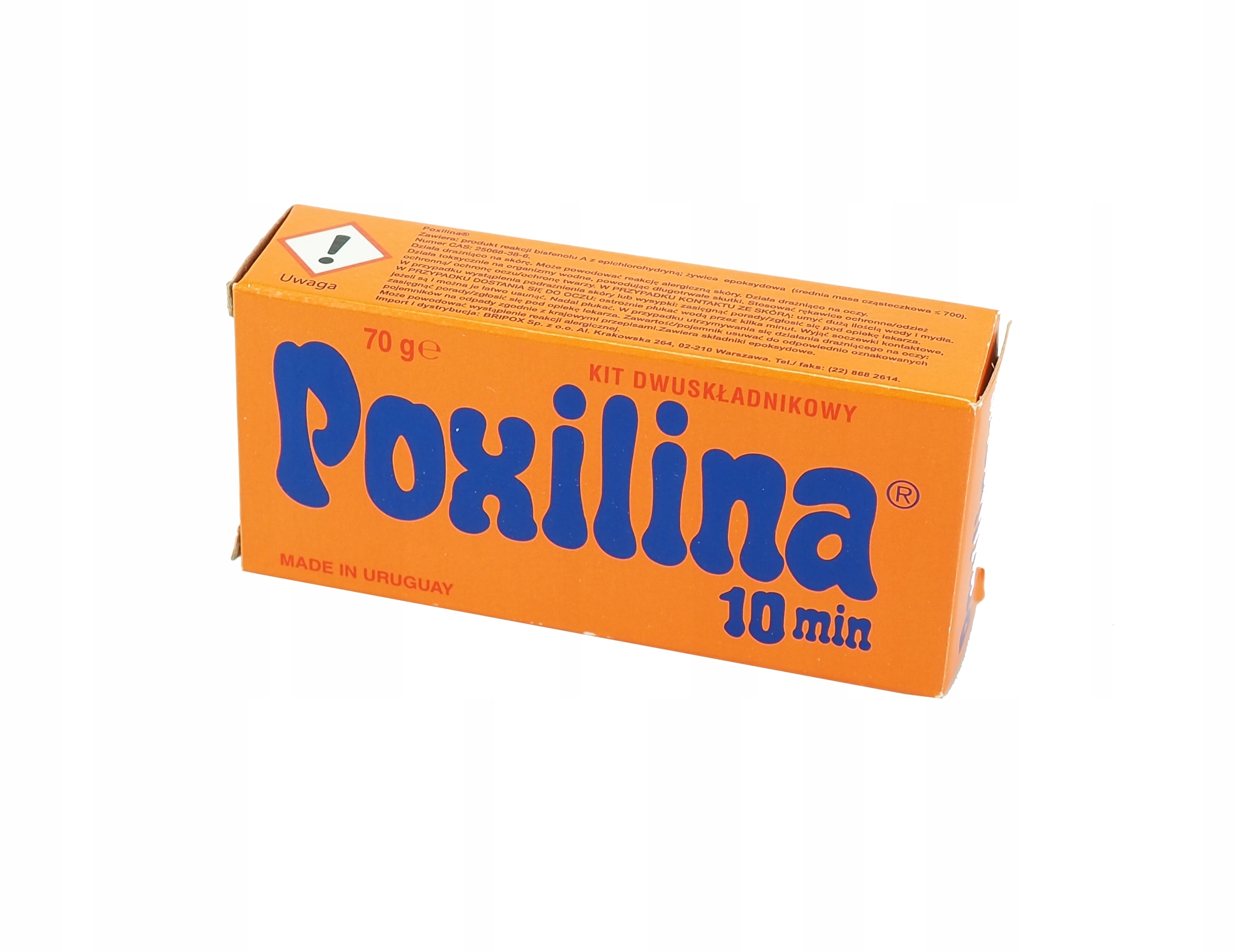 

Klej Poxilina Kit Dwuskładnikowy Epoksydowy 70g