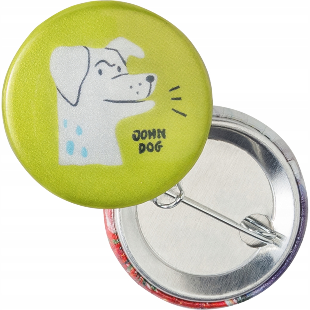 

John Dog zestaw 3x przypinka odblaskowa 2,5cm