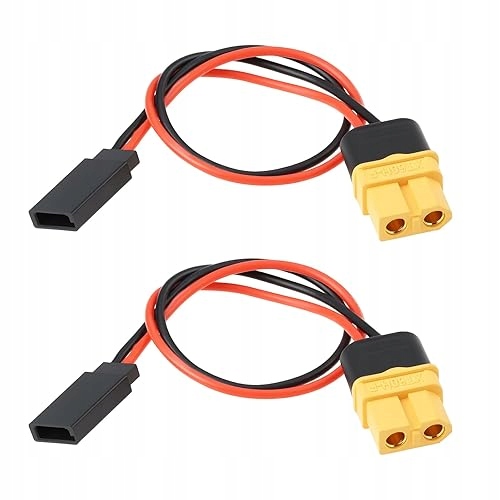 Kabel XT60 Futaba Ženská Zásuvka Pro Dron Rc Baterie 20 CM 2 Ks