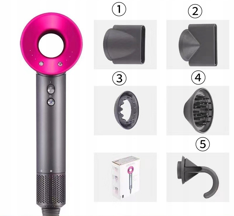 Pielęgnacja włosów ujemnym jonem wiatru Suszarka 5w1 Z POLSKi Szerokość produktu 10 cm