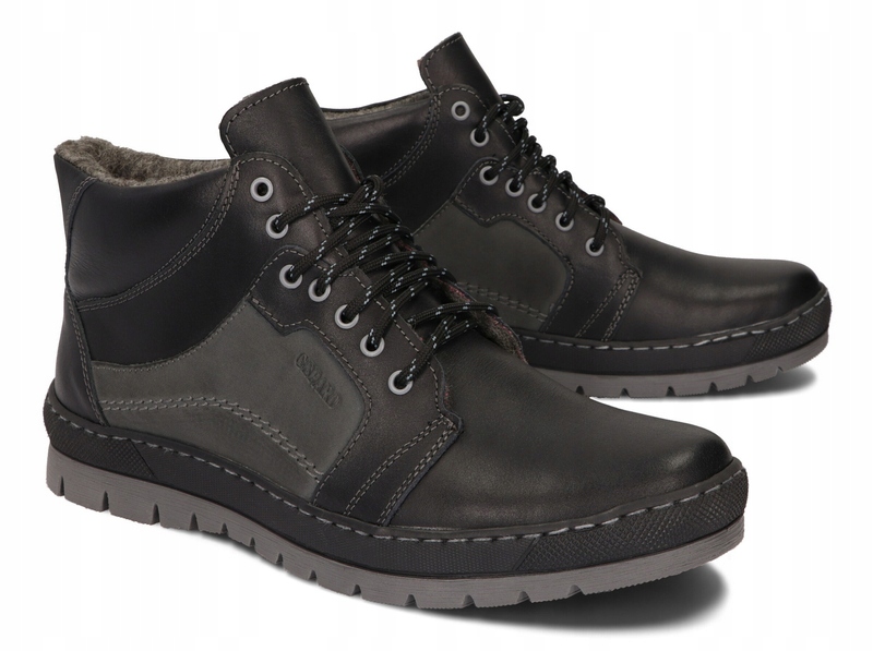 TRZEWIKI ZIMOWE BUTY POLSKIE SKÓRA 171 CZARNY 46 Kod producenta 171