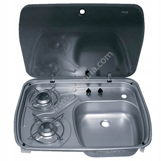 ZESTAW ZLEW KUCHENKA Z SZYBA HSG 2445