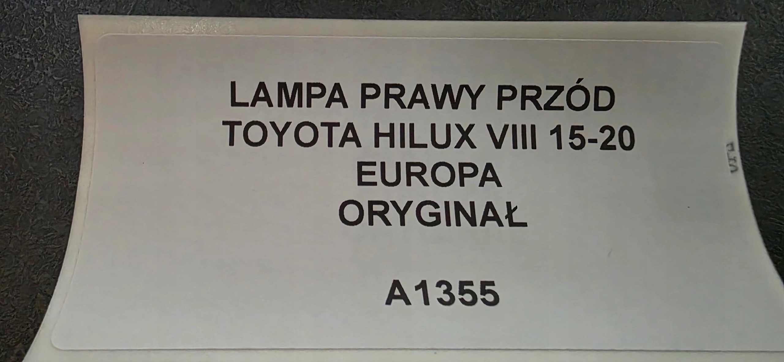 light right front TOYOTA HILUX VIII 15-20 original EUROPA