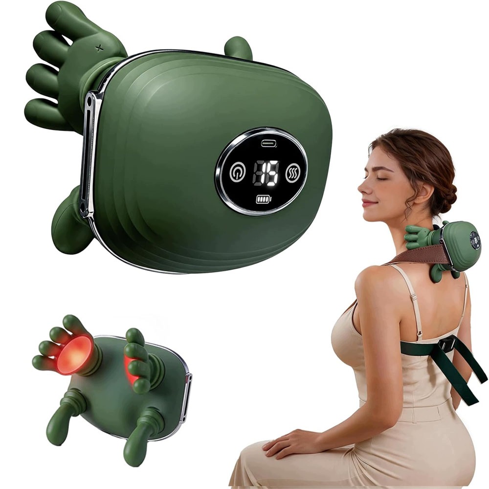 Bioniczny Masażer Łapki 4D Do Karku Szyi Ramion Łydek Podgrzewany Masażer