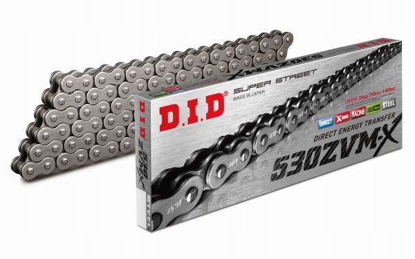 D.I.D Hnací Reťazec Moto DID 530 X-ring (4629DAN) (rozkovaný Ohnisko)