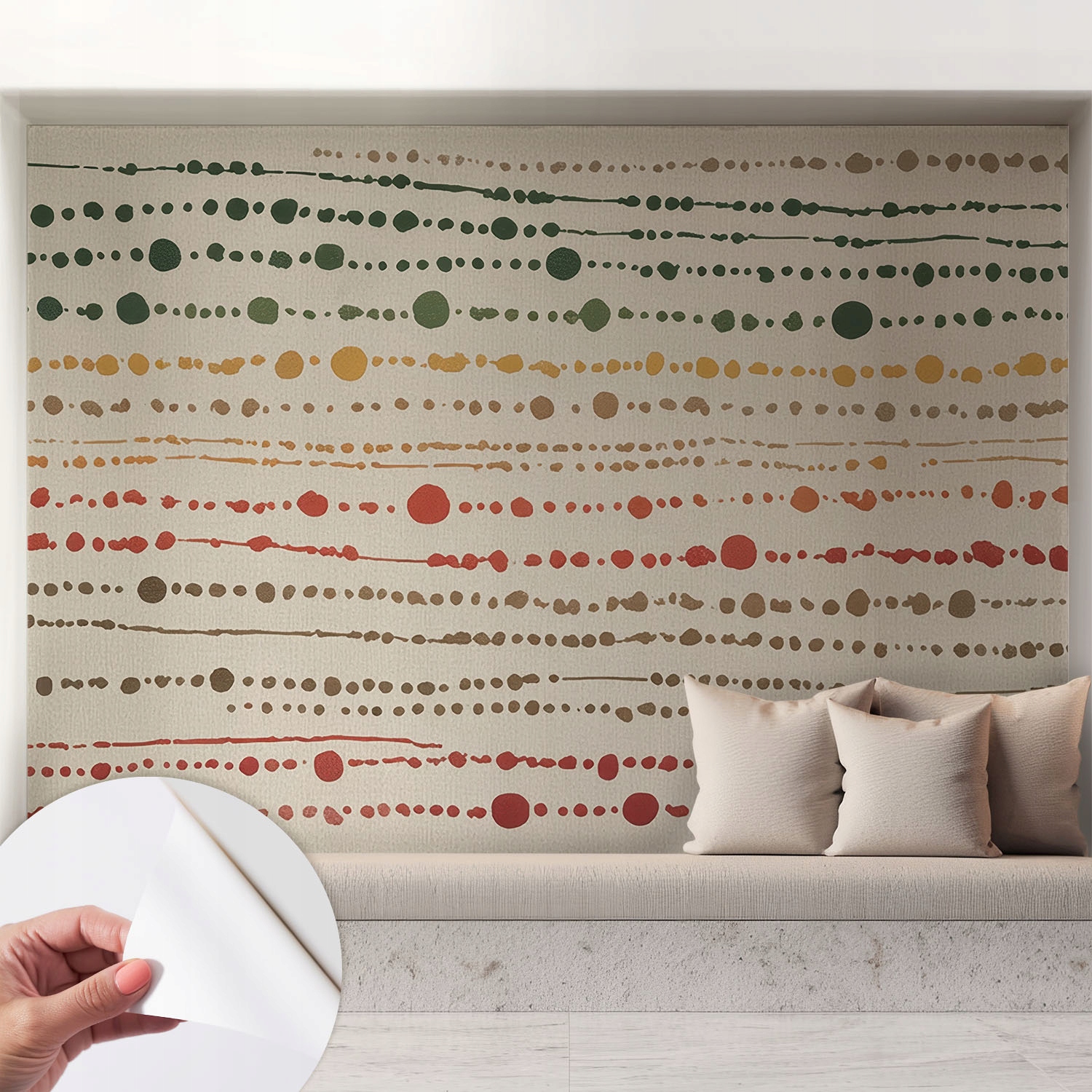 Fototapeta Samolepicí Dekorativní do kanceláře Barevné tečky 208 x 146 cm