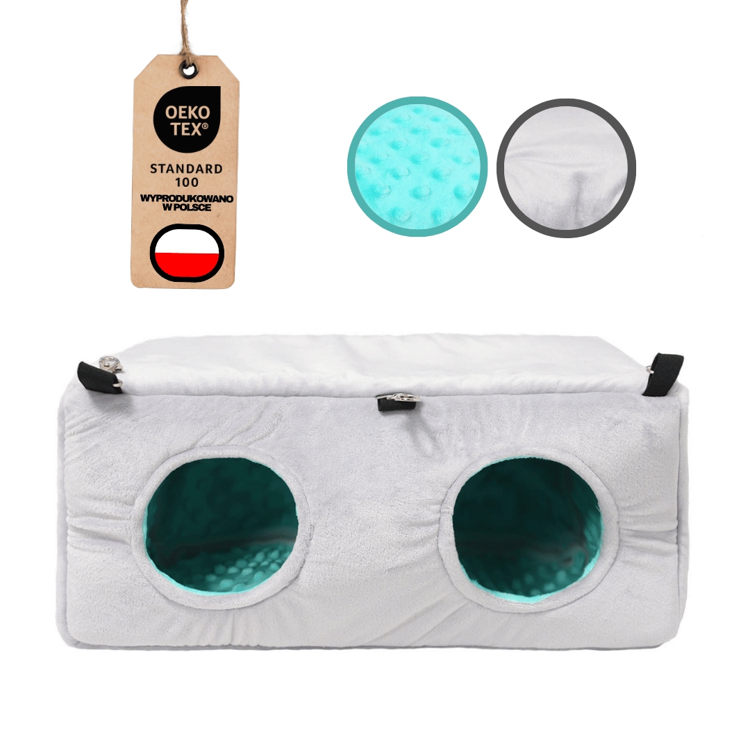 Levně Domeček Budka Zelená Vel 40 x 20 x 20 cm pro hlodavce Mimiko.