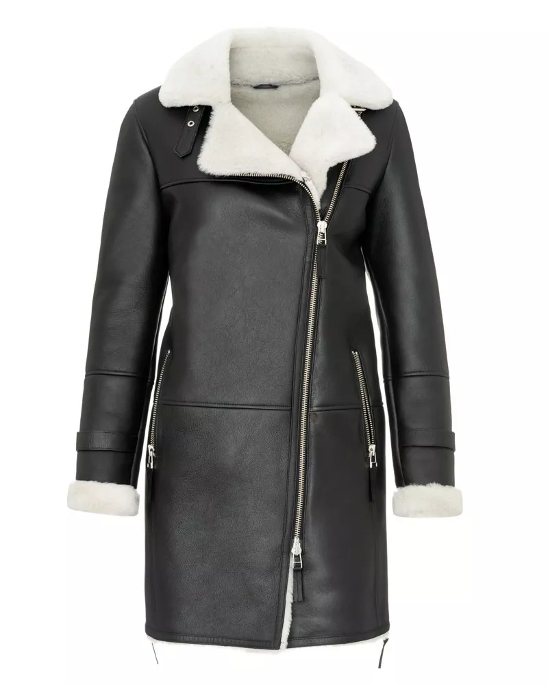 Kożuch damski Lidia 2XL Rękaw długi rękaw