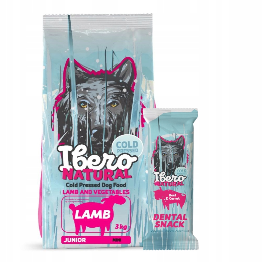 Levně Štěněcí balíček: Ibero Junior Mini Lamb dentální Pamlsek