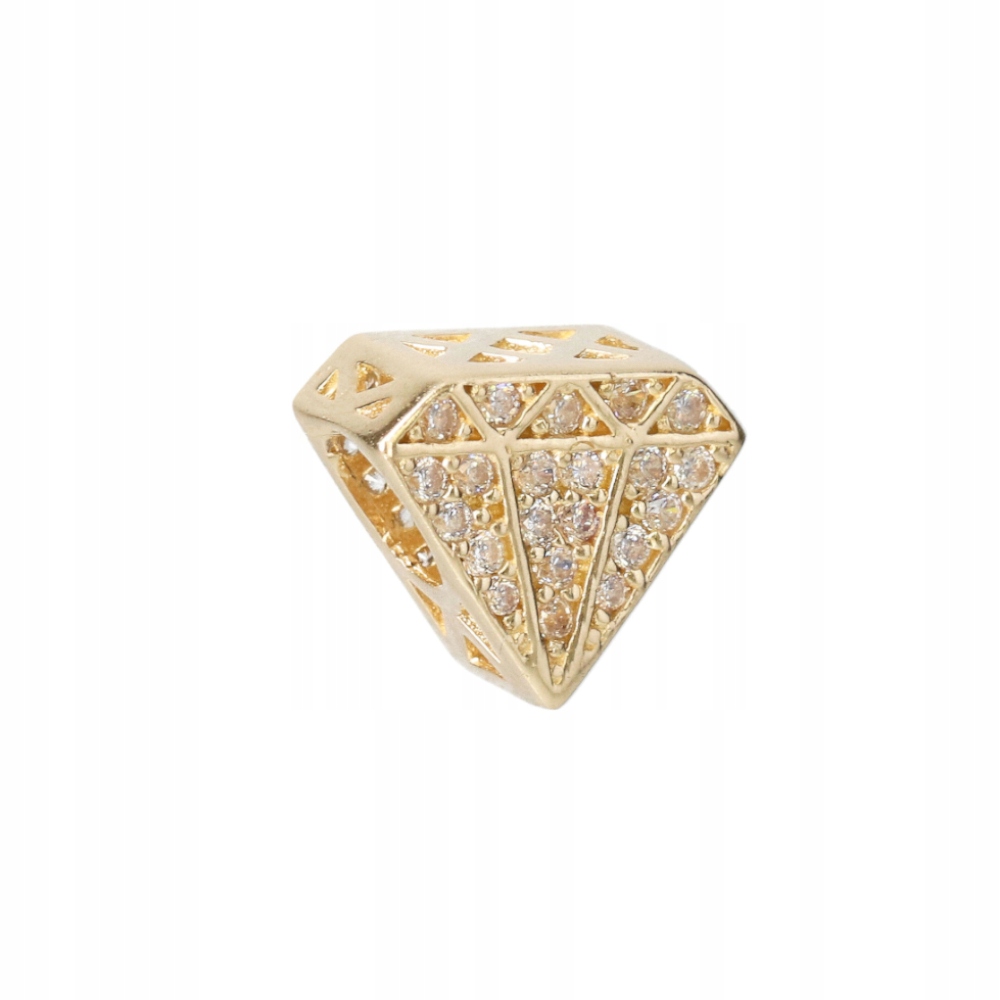 Zlatý přívěsek Ornamo Diamant osázený světlými zirkony ryzost 585