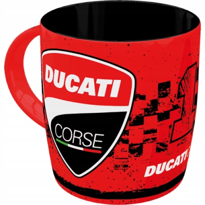 Kubek ceramiczny Ducati Corse Nostalgic Art