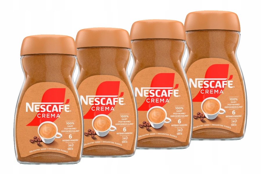 Levně Káva rozpustná Nescafe 4x100 g Creme