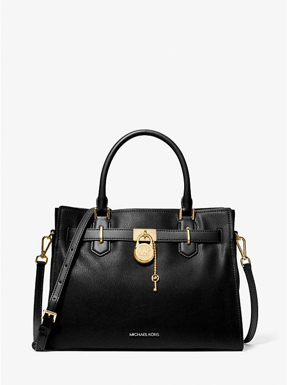 Michael Kors dámská kožená kabelka Hamilton černá