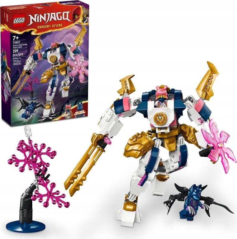 KLOCKI LEGO NINJAGO 71807 MECH ŻYWIOŁU TECHNOLOGII PREZENT NA DZIEN DZIECKA