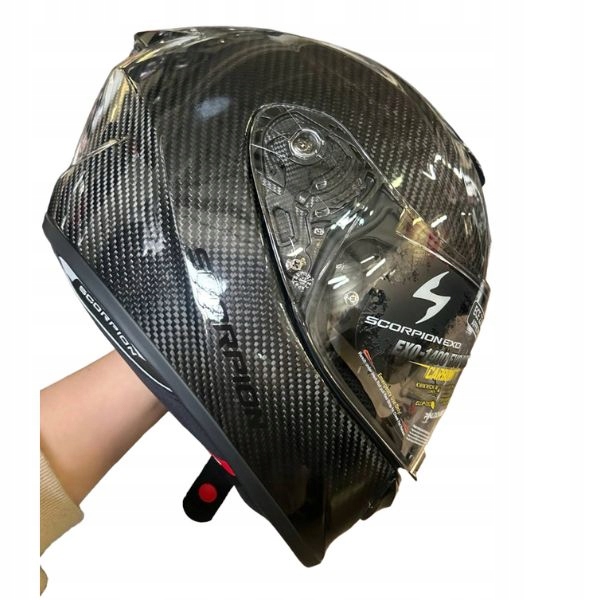 Scorpion Prilba EXO-1400 II Carbon Solid Black Xs
