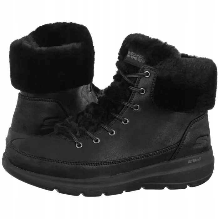 Dámské boty Skechers Glacial Ultra Wonderland Black 144202 Černé
