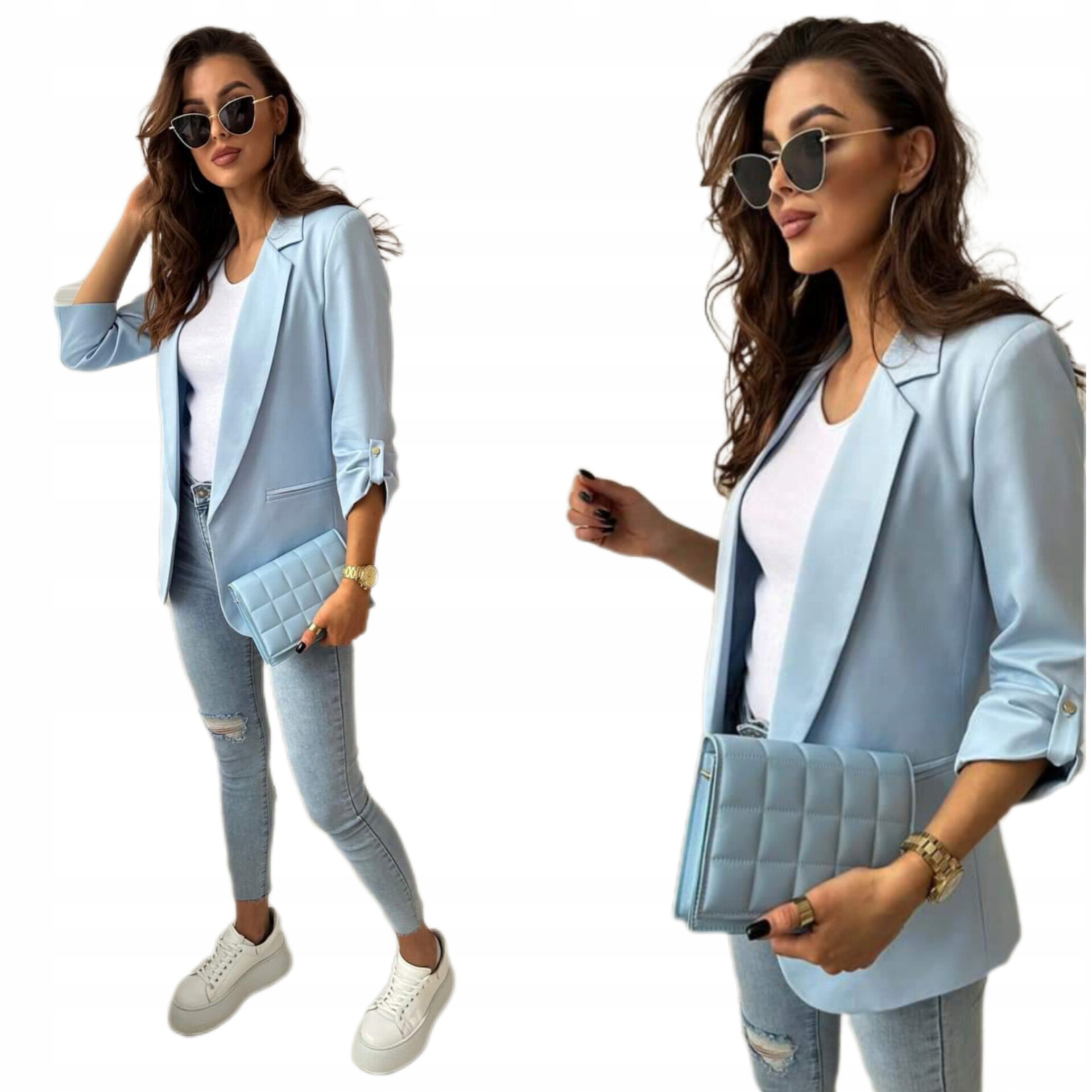 Elegantní sako Adea, velikost 50, modré