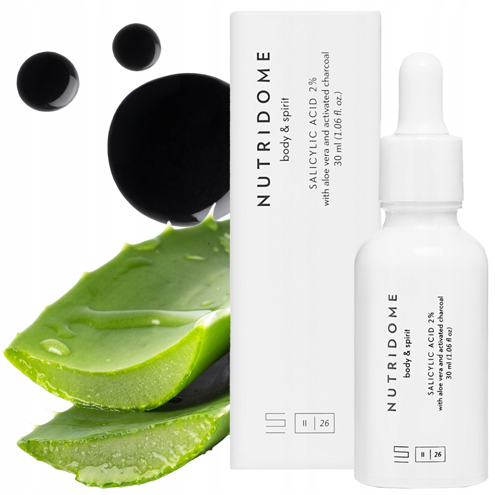 Nutridome Sérum Na Akné Kyselina Salicylová 2% na obličej s niacinem aloe vera