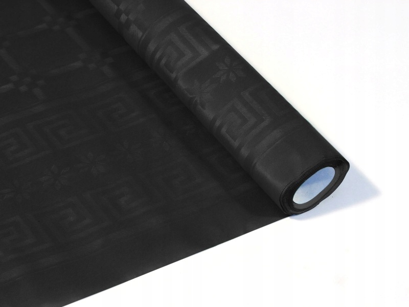 OBRUS PAPIEROWY CZARNY ROLKA 118 CM X 6 M