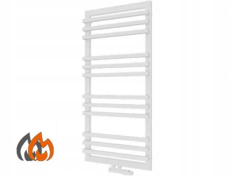 Topná bílá ocelová koupelna 1200 x 540 mm 746 W