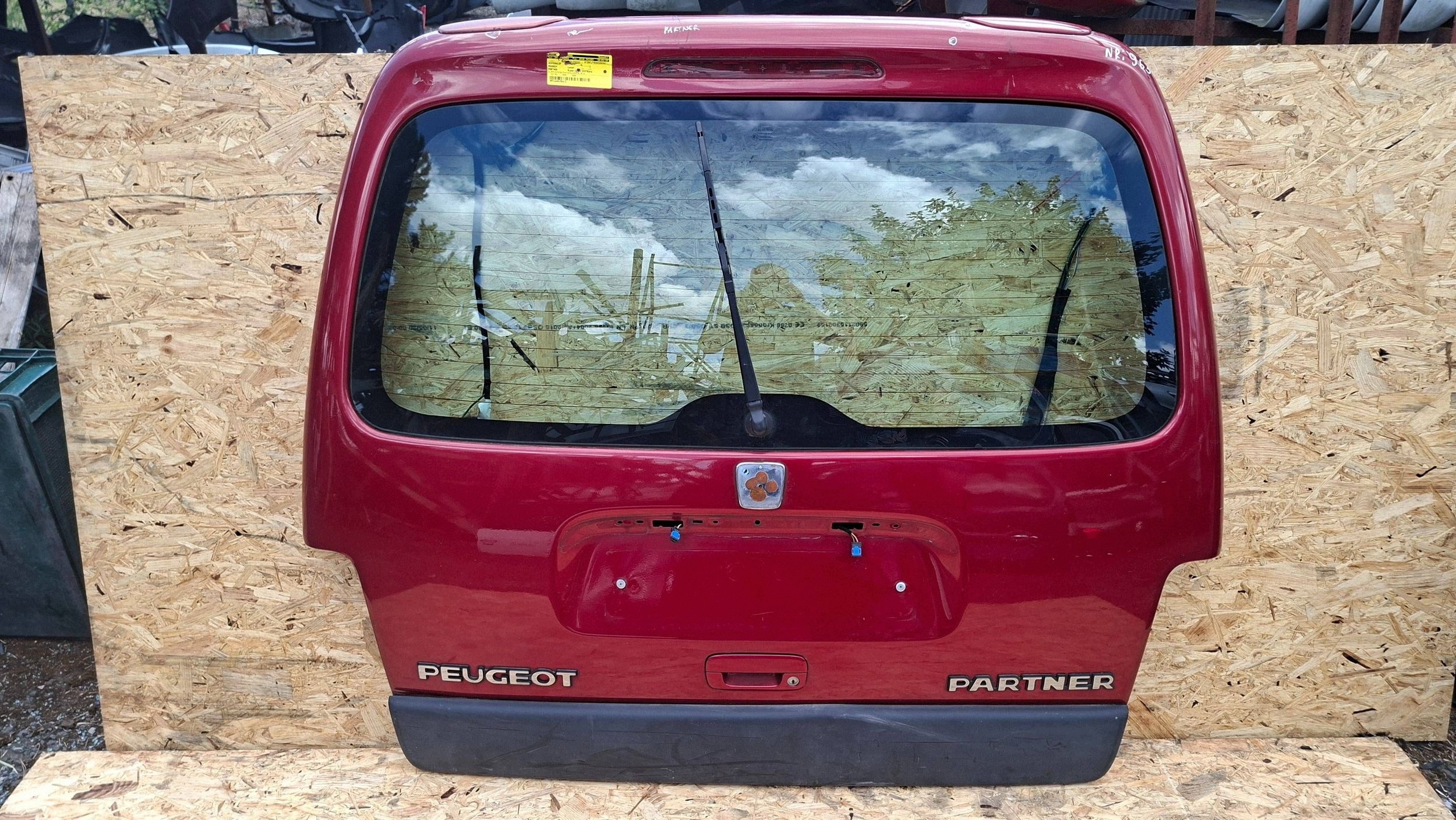trunk door boot PEUGEOT PARTNER and 1996-2010