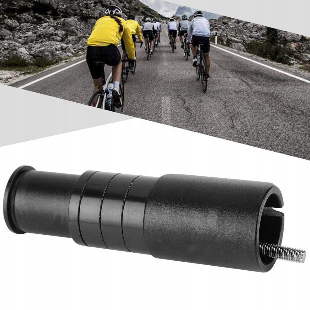 PRZEDŁUŻACZ TRZPIENIA KIEROWNICY ROWEROWEJ, REGULOWANY ADAPTER DO ROWERU Kolor dominujący czarny