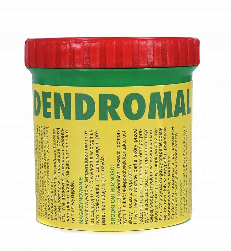 

Dendromal 0,35kg maść, pasta na rany drzew