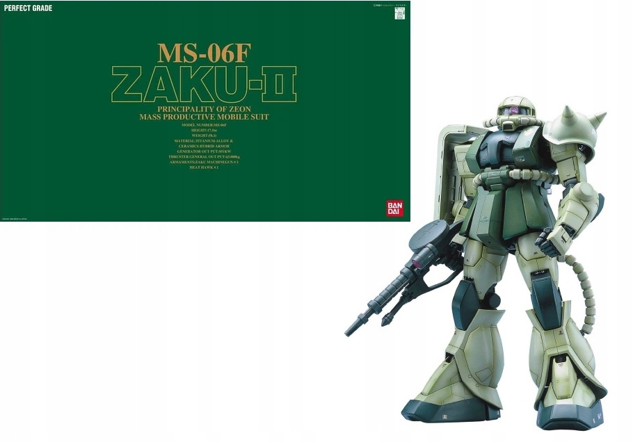 Gundam Pg 1/60 MS-06F Zaku 2 30 cm Reprod